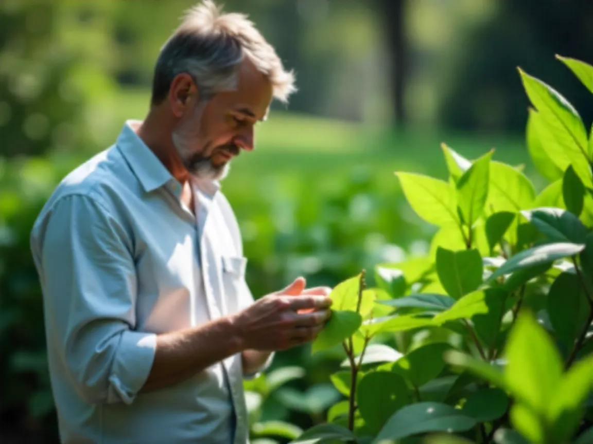 Professional plant selection process with various specimens